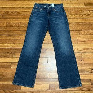 Lucky Brand Dungarees Womens Jeans Blue Denim Dark Wash Size 28R Classic Fit